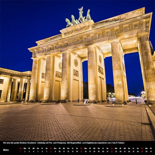 Kalender quadratisch 30x30cm (schwarz)