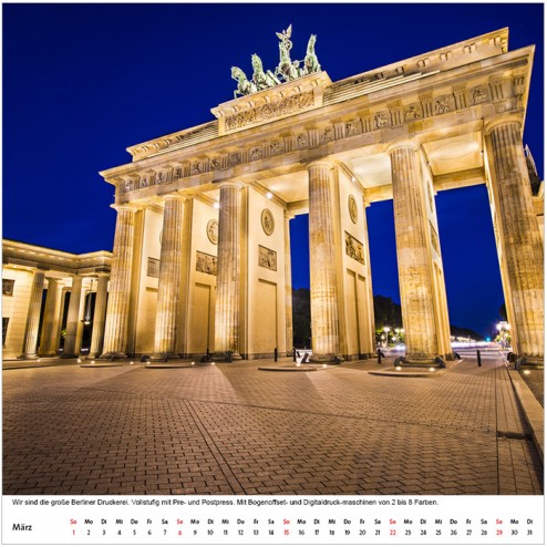 Kalender quadratisch 30x30cm (weiß)