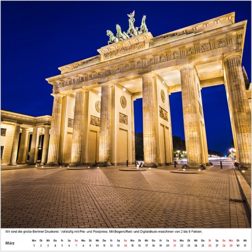 Kalender quadratisch 30x30cm (weiß)
