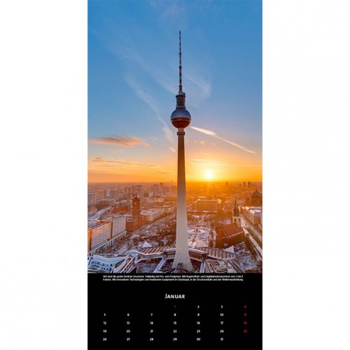 Kalender 30x60cm (schwarz)