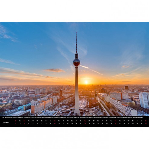 Kalender A2 quer (schwarz)