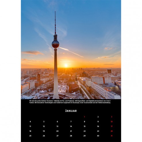Kalender A3 hoch (schwarz)