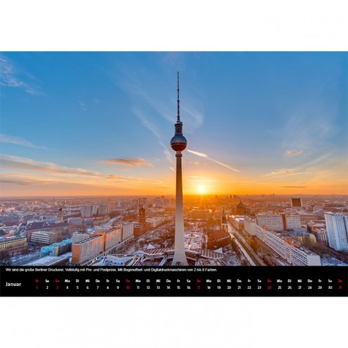 Kalender A3 quer (schwarz)