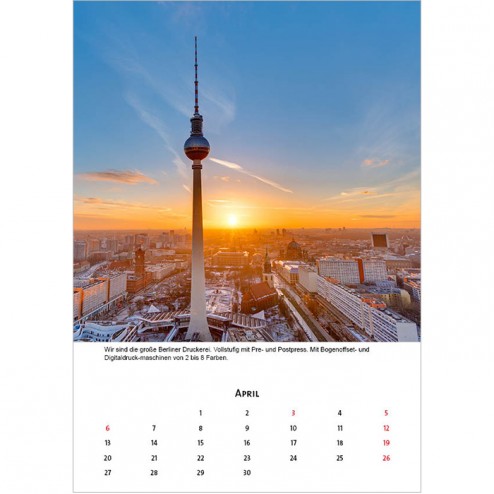 Kalender A4 hoch (weiß)