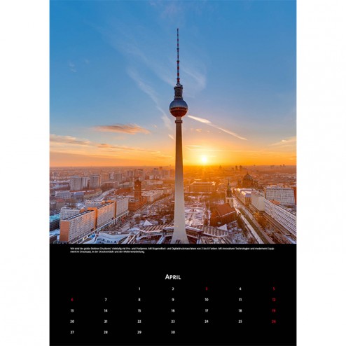 Kalender 50x70cm hoch (schwarz)