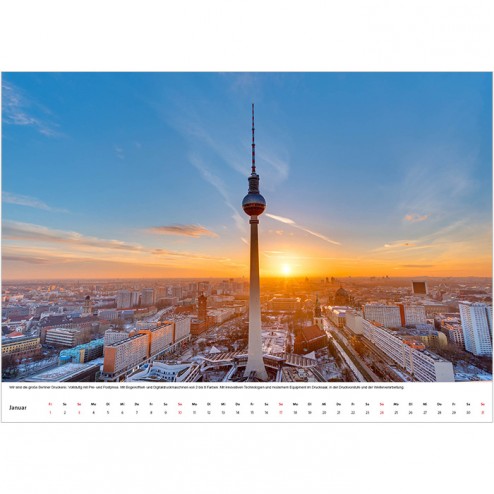 Kalender 70x50cm quer (weiß)