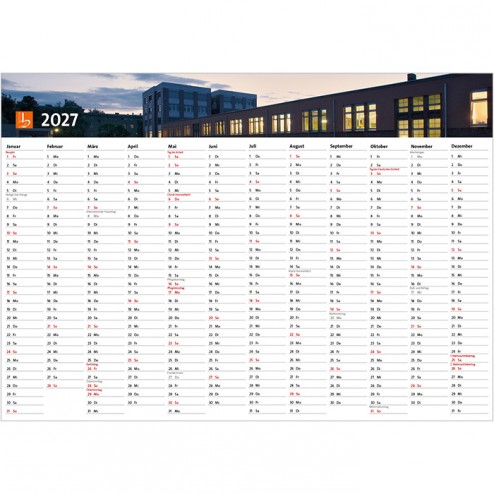 Jahresplaner mit Banner