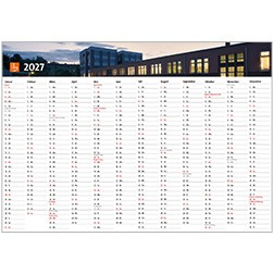 Jahresplaner mit Banner